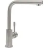Image de Villeroy & Boch Modern Steel 966801LC Mitigeur monocommande en acier inoxydable massif