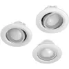 Image de Hama - Lot de 3 spots LED encastrés WiFi, 5 W (équivalent à 35 W), inclinaison réglable, compatible avec commande vocale/application, blanc