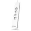 Image de Hama Multiprise Connectée WiFi Intelligente (Multiprise USB 4 Prises 10A + 4 USB, 2300W, Programmable Via App, 1.7m, Prises Alexa Google Home, Mesure Conso électrique, sans Hub) Blanc