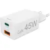 Image de Hama USB-oplader 45.00 W 1x USB-A, 1x USB-C USB PD Wit Binnen USB Power Delivery (USB-PD)