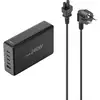 Image de Hama USB-laadstation 240 W USB-C bus, USB-A-bus QC 2.0, USB PD 3.0, Quick Charge 3.0 Zwart Binnen Snellader, USB Power Delivery (USB-PD), GaN, Qualcomm Quick