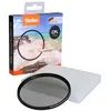 Image de Rollei Filtre circulaire CPL de qualité supérieure 82 mm (1 bouchon) - Filtre polarisant avec anneau en aluminium, en verre gorille avec revêtement spécial - dimensions : 82 mm