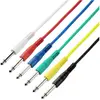 Image de Adam Hall K3IPP0090SET Jackplug Audio Aansluitkabel [6x Jackplug male 6,3 mm (mono) - 6x Jackplug male 6,3 mm (mono)] 0.90 m Wit, Rood, Blauw,...