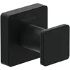 Image de Villeroy & Boch Elements Striking Crochet porte-serviettes pour montage mural, crochet mural en laiton, accessoire de salle de bain, carré, 45 x 44 x 45 mm, noir mat