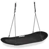 Image de relaxdays Nid d'oiseau balançoire XXL, pour Enfants & Adultes, 100 kg, Plusieurs Personnes, Ovale, 141,5 x 43,5 cm, Noir