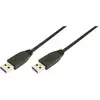 Image de LogiLink CU0039 USB-kabel USB 3.2 Gen1 USB-A stekker, USB-A stekker 2.00 m Zwart