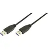 Image de LogiLink CU0040 USB-kabel USB 3.2 Gen1 USB-A stekker, USB-A stekker 3.00 m Zwart