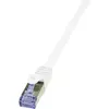 Image de LogiLink CQ3101S RJ45 Netwerkkabel, patchkabel CAT 6A S/FTP 15.00 m Wit Vlambestendig, Snagless 1 stuk(s)