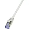 Image de LogiLink CQ3032S RJ45 Netwerkkabel, patchkabel CAT 6A S/FTP 1.00 m Grijs Vlambestendig, Snagless 1 stuk(s)