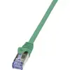 Image de LogiLink CQ3075S RJ45 Netwerkkabel, patchkabel CAT 6A S/FTP 5.00 m Groen Vlambestendig, Snagless 1 stuk(s)