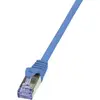 Image de LogiLink CQ3076S RJ45 Netwerkkabel, patchkabel CAT 6A S/FTP 5.00 m Blauw Vlambestendig, Snagless 1 stuk(s)