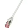 Image de LogiLink CQ2032S RJ45 Netwerkkabel, patchkabel CAT 6 S/FTP 1.00 m Grijs Vlambestendig, Snagless 1 stuk(s)