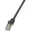 Image de LogiLink CP2073S RJ45 Netwerkkabel, patchkabel CAT 6 F/UTP 5.00 m Zwart Snagless 1 stuk(s)