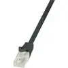 Image de LogiLink CP2093U RJ45 Netwerkkabel, patchkabel CAT 6 U/UTP 10.00 m Zwart Snagless 1 stuk(s)