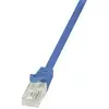 Image de LogiLink CP2016U RJ45 Netwerkkabel, patchkabel CAT 6 U/UTP 0.25 m Blauw Snagless 1 stuk(s)