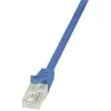 Image de LogiLink CP2026U RJ45 Netwerkkabel, patchkabel CAT 6 U/UTP 0.50 m Blauw Snagless 1 stuk(s)