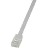 Image de LogiLink CF2111U RJ45 Netwerkkabel, patchkabel CAT 6 U/UTP 20.00 m Wit Zeer flexibel 1 stuk(s)