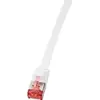 Image de LogiLink CF2031S RJ45 Netwerkkabel, patchkabel CAT 6 U/FTP 1.00 m Wit Vergulde steekcontacten 1 stuk(s)