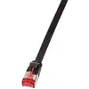 Image de LogiLink CF2053S RJ45 Netwerkkabel, patchkabel CAT 6 U/FTP 2.00 m Zwart Vergulde steekcontacten 1 stuk(s)