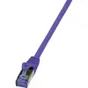 Image de LogiLink CQ301VS RJ45 Netwerkkabel, patchkabel CAT 6A S/FTP 0.25 m Violet Vlambestendig, Halogeenvrij, Snagless 1 stuk(s)