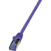 Image de LogiLink CQ309VS RJ45 Netwerkkabel, patchkabel CAT 6A S/FTP 10.00 m Violet Vlambestendig, Halogeenvrij, Snagless 1 stuk(s)
