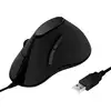 Image de LogiLink ID0158 Ergonomische muis USB Optisch Zwart 5 Toetsen 1000 dpi Ergonomisch