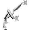 Image de LogiLink BP0043 Monitor-tafelbeugel Aantal monteerbare displays: 2 Display(s) 33,0 cm (13) - 81,3 cm (32) Zilver In hoogte verstelbaar, Kantelbaar, Zwenkbaar,