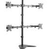 Image de LogiLink BP0046 Monitorvoet Aantal monteerbare displays: 4 Display(s) 33,0 cm (13) - 81,3 cm (32) Zwart In hoogte verstelbaar, Kantelbaar, Zwenkbaar, Draaibaar