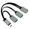 Image de LogiLink UA0315 UA0315 USB-hub 3 poorten USB-A USB 3.1 Gen1 5 GBit/s Met USB-C stekker Zwart, Grijs