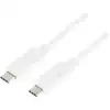 Image de LogiLink CU0131 USB-kabel USB 3.2 Gen1 USB-C stekker, USB-C stekker 1.00 m Wit