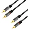 Image de LogiLink CA1203 Cinch Audio Aansluitkabel 1.5 m Zwart Afgeschermd, Kleurcodering