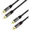 Image de LogiLink CA1207 Cinch Audio Aansluitkabel 5.0 m Zwart Afgeschermd, Kleurcodering