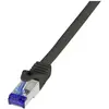 Image de LogiLink C6A113S RJ45 USB-kabel CAT 6A S/FTP 20.00 m Zwart 1 stuk(s)