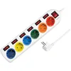 Image de LogiLink LPS259 Multiprise 6 prises (CEE 7/3), avec 7 interrupteurs marche/arrêt, avec protection contre les surtensions + avec obturateur de sécurité intégré (protection de contact accrue), couleur