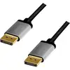 Image de LogiLink DisplayPort AV Aansluitkabel [1x DisplayPort - 1x DisplayPort] 1 m Zwart/grijs