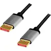Image de LogiLink DisplayPort AV Aansluitkabel [1x DisplayPort - 1x DisplayPort] 1 m Zwart/grijs
