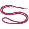 Image de TRIXIE 143511 Cavo Laisse pour chien en V Fuchsia/graphite Taille S   M 2 m Ø 12 mm Laisse réglable pour activités de plein air Pour chiens de petite à moyenne taille