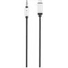 Image de Renkforce RF-3432030 USB / Jackplug Audio Aansluitkabel [1x USB-C stekker - 1x Jackplug male 3,5 mm] 1.20 m Zwart Aluminium-stekker