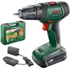 Image de Bosch perceuse-visseuse sans fil UniversalDrill 18V (1 batterie, système 18 V, livré avec deux embouts de vissage et coffret)