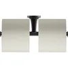 Image de Duravit Starck T Porte-Rouleau de Papier Double 009938, Coloris: Noir Mat - 0099384600