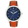 Image de Fossil Minimalist montre pour hommes, mouvement à quartz avec bracelet en acier inoxydable ou en cuir