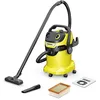 Image de Kärcher Aspirateur Eau et Poussières WD 5 V-25/5/22, Filtre Plissé Plat, Fonction de nettoyage du filtre, Cassette Filtrante, 1100 W, Cuve : 25 l, Tube d'Aspiration : 2,2 m, Fonction Soufflerie