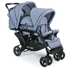 Image de CHIC 4 BABY 274 55 Poussette double Duo, jeans bleu clair/bleu