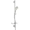 Image de HANSA BASICJET Ensemble de douche | Pommeau de douche avec tuyau et barre de douche I Douchette de douche avec 3 types de jet | Tuyau de douche 1750 mm | Avec support de pommeau de douche et