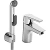 Image de Hansa Mitigeur monocommande HANSAPOLO DN15 - Avec douchette fonctionnelle, mousseur Cascade - Réinitialisation automatique - Douchette/bec verseur - Flexible de douche : 1600 mm
