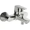 Image de HANSA Polo Robinet de baignoire I Mitigeur monocommande avec régulateur de traction | Robinet de baignoire à montage mural I Limiteur de température et de débit d'eau | Raccord standard G 1/2 pour