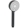 Image de HANSA BASICJET Pommeau de douche avec 3 types de jet, fonction anti-calcaire, pommeau de douche de 95 mm de diamètre, raccord standard G 1/2, noir