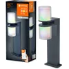 Image de LEDVANCE SMART+ WI-FI UPDOWN FLARE 50 cm - luminaire sur pied à LED gradable gris foncé pour l'extérieur en aluminium durable, contrôle des couleurs RGB, 14 W, 3000 K blanc chaud, 1000lm, IP44