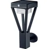Image de LEDVANCE ENDURA SOLAR BOUQUET WALL SENSOR 36,5cm - applique solaire avec détecteur de mouvement, lampe de jardin, 3 modes de fonctionnement, 6W, 3000K, 200-550 lumen, IP44, noir