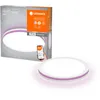 Image de LEDVANCE ORBIS CIRCLE SMART+ WiFi luminaire Ø 46cm, plafonnier LED rond dimmable pour l'intérieur, 28W, température de couleur de 3000-6500K, 2400lumen, 2 lampes pour lumière blanche et colorée, blanc